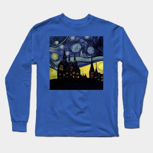 Starry Night Wizarding School Van Gogh Long Sleeve T-Shirt